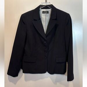 Giorgio Sant‎ Angelo Navy Blue Blazer Jacket Career Women’s Size 12